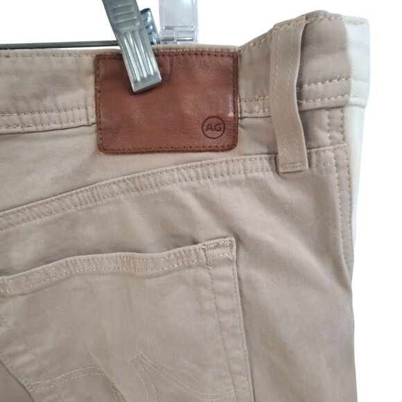 Adriano Goldschmeid Chino Pants Flat Front Office Work Beige Size Men's 42x34 - Picture 8 of 10